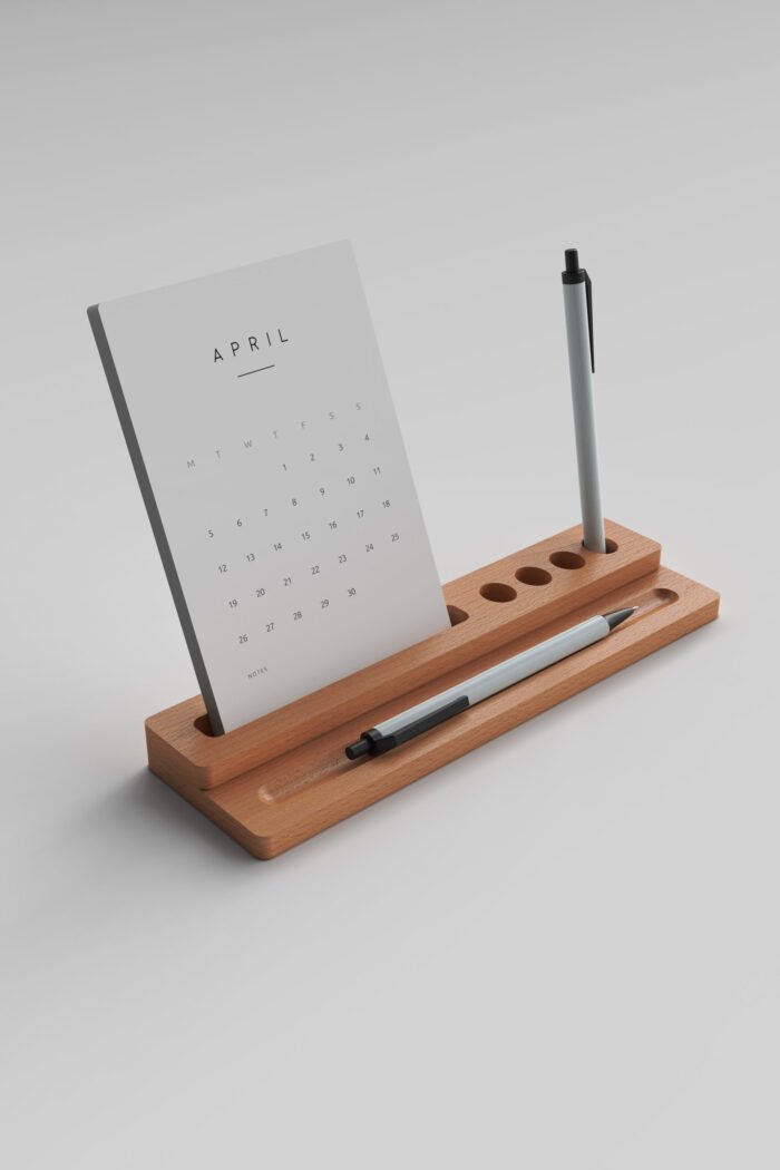 CW-09 Ahşap Masa Takvimi - Görsel 1