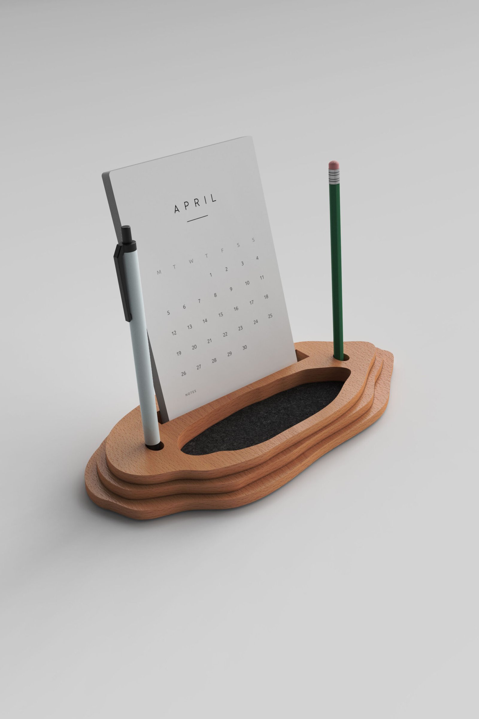 CW-21-456 CW-21 Ahşap Masa Takvimi - Görsel 1