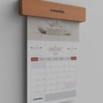 DT-02 Ahşap Duvar Takvimi