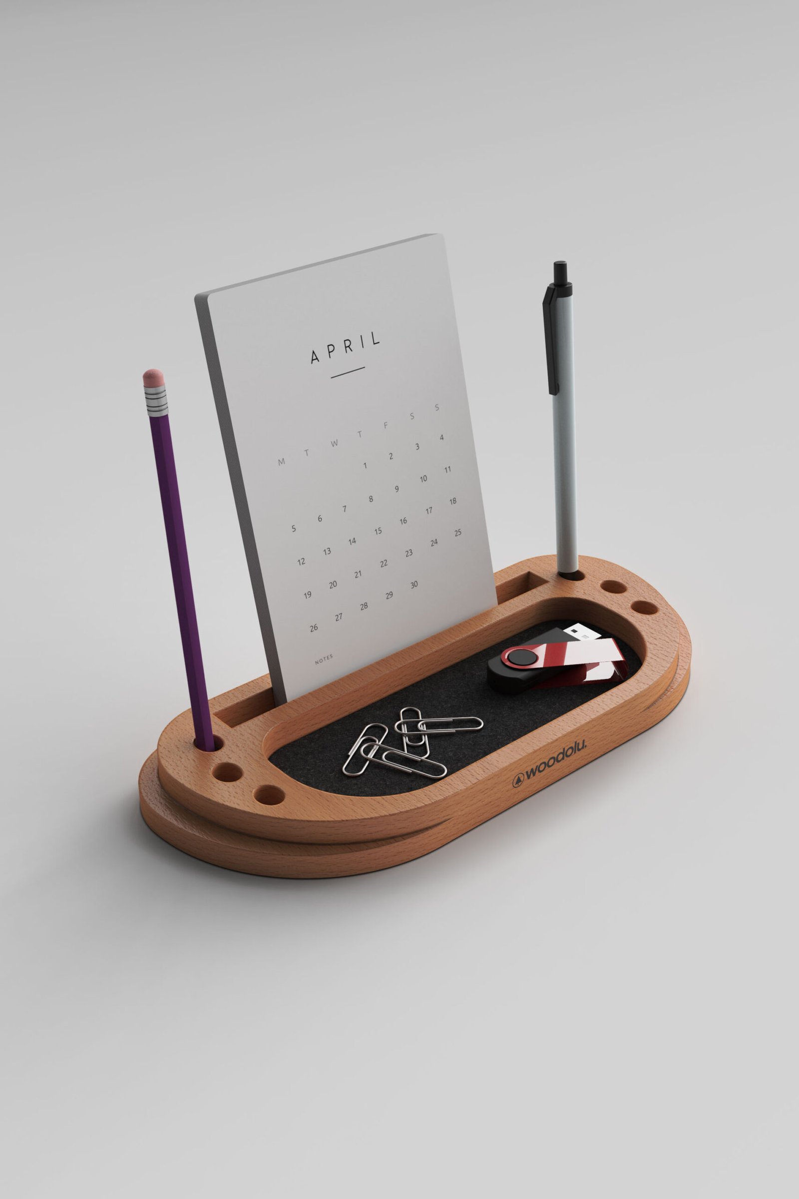 cw-16-436 CW-16 Ahşap Masa Takvimi - Görsel 1