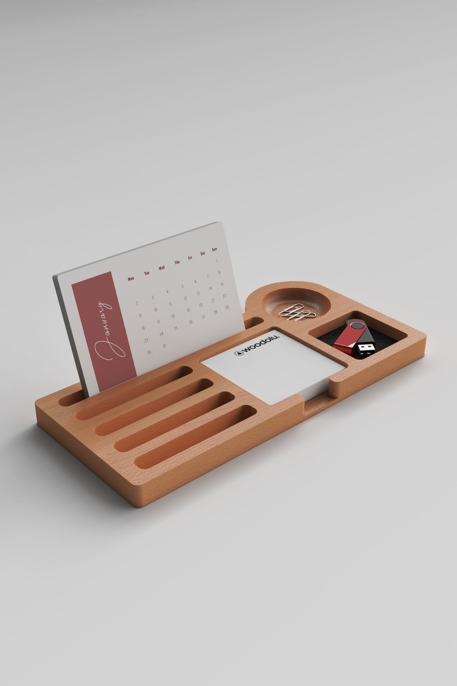 cw-23-464 CW-23 Ahşap Masa Takvimi - Görsel 1