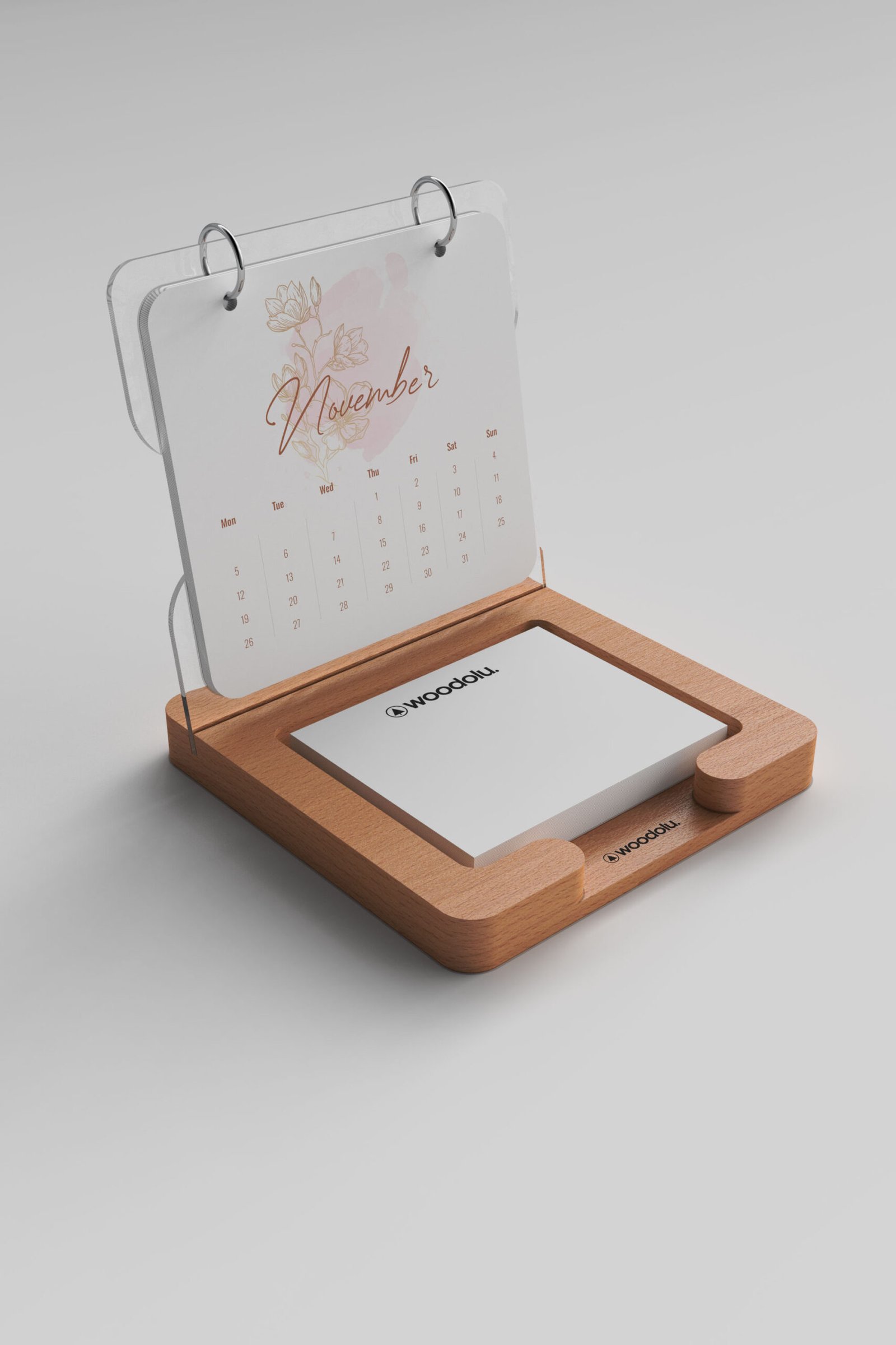 cw-40-500 CW-40 Ahşap Masa Takvimi - Görsel 1