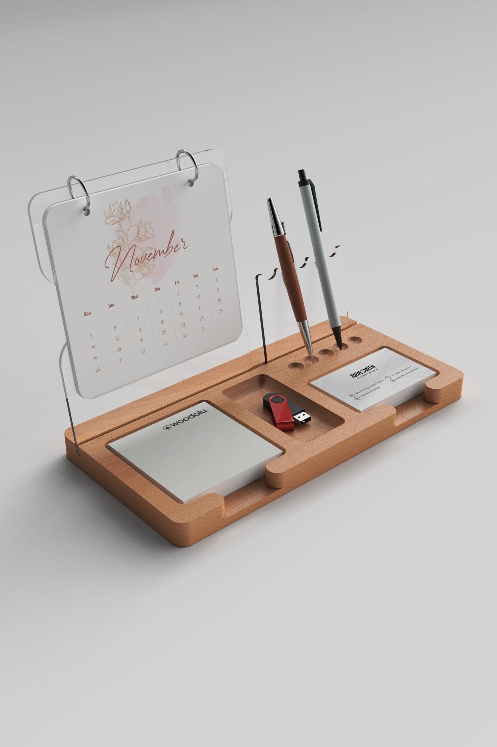 cw-43-516 CW-43 Ahşap Masa Takvimi - Görsel 1