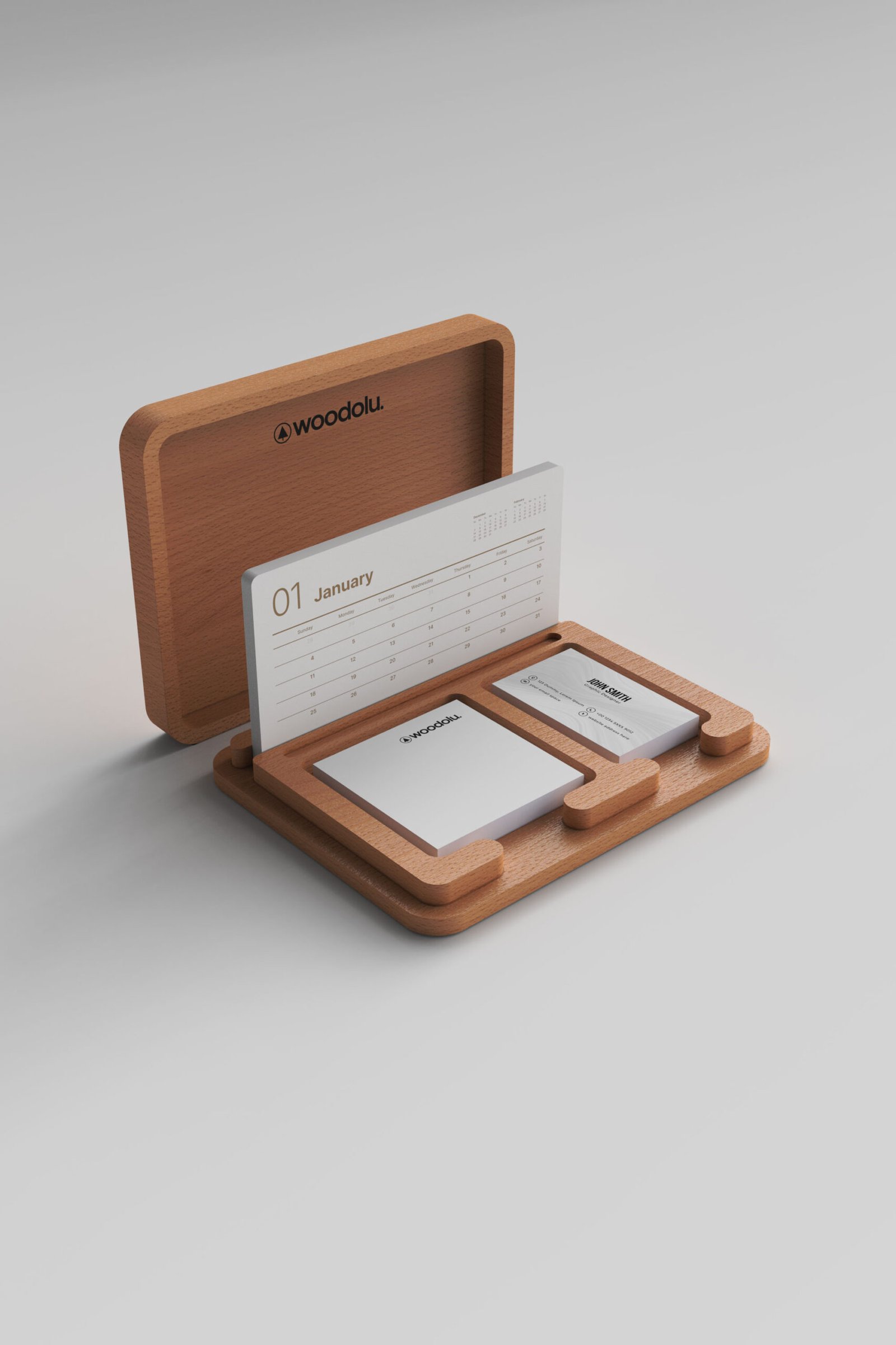 KT-04 Kapaklı Ahşap Masa Takvimi KT-04 Kapaklı Ahşap Masa Takvimi - Görsel 1